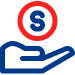 Illustration Of A Blue Hand, Symbolizing Exceptional Customer Service, Holding A Red Circle With The Number 8 Inside.