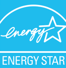 Energy Star Logo Featuring The Word &Quot;Energy&Quot; In Cursive And A Star Outline, Set Against A Blue Background.