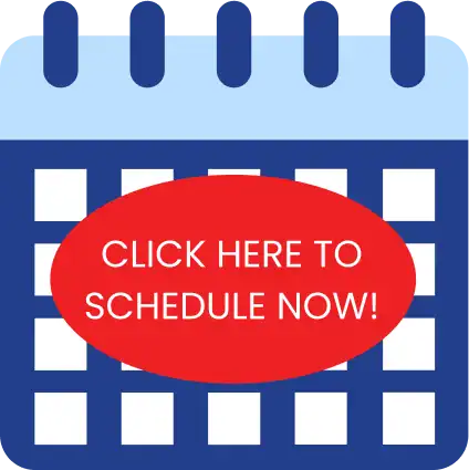 Illustration Of A Calendar With A Red Oval In The Center That Says, &Quot;Click Here To Schedule Now!&Quot; In White Text.